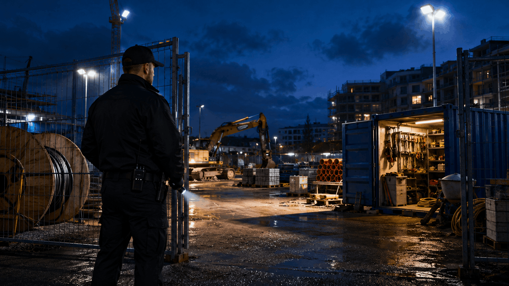 Baustellendiebstahl verhindern mit professioneller Baustellenbewachung in Dortmund